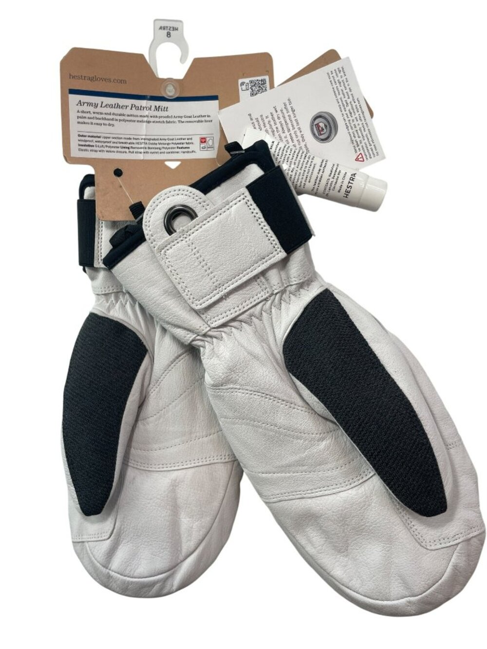 Hestra Alpine Pro Army Leather Patrol Mittens Charcoal Unisex Sz M MSRP$175 NWT - Picture 2 of 7